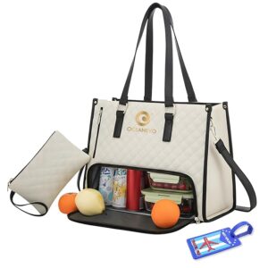 2 in 1 Stylish Laptop Tote Bag for Women Office
